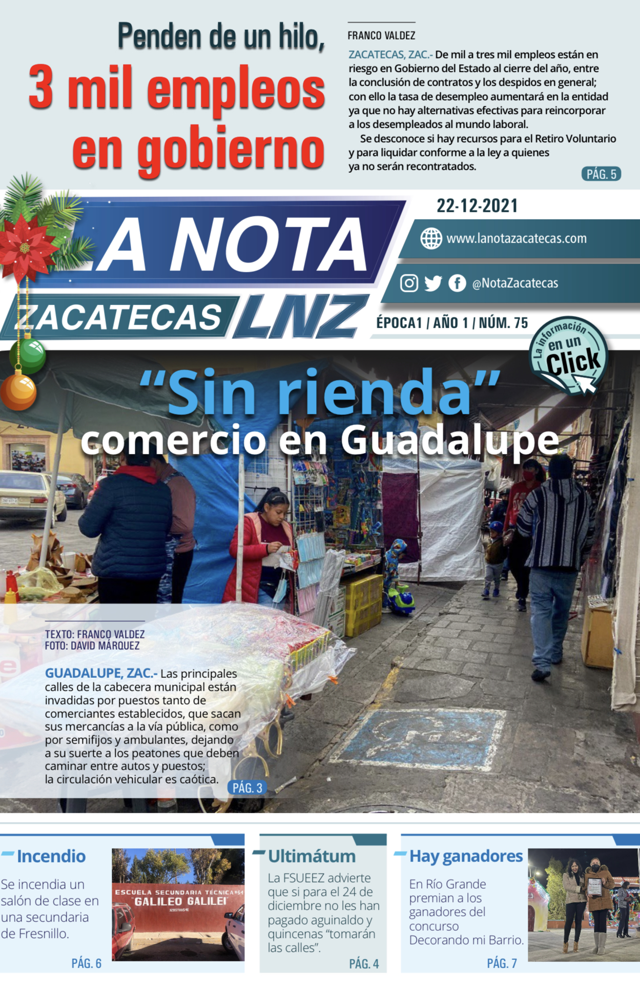 La Nota Zacatecas 22/12/21