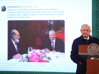 AMLO responde a crítica de López-Dóriga por uso de “vajilla buena” en desayuno con Carlos Slim