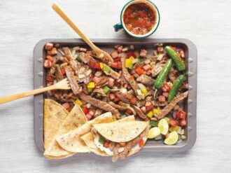 Alambre de res con pimiento