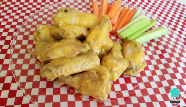 Alitas en salsa de mango