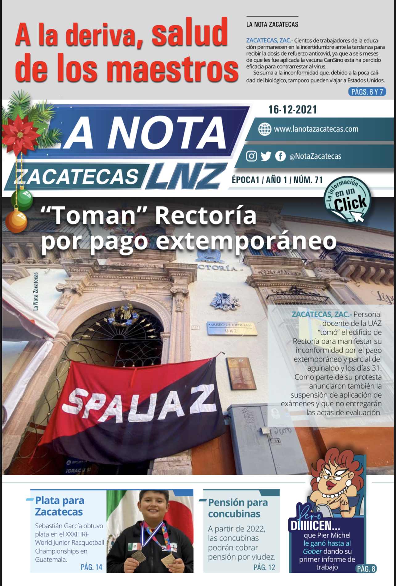 La Nota Zacatecas 16/12/21