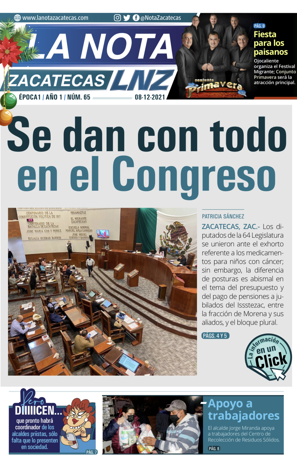 La Nota Zacatecas 8/12/21