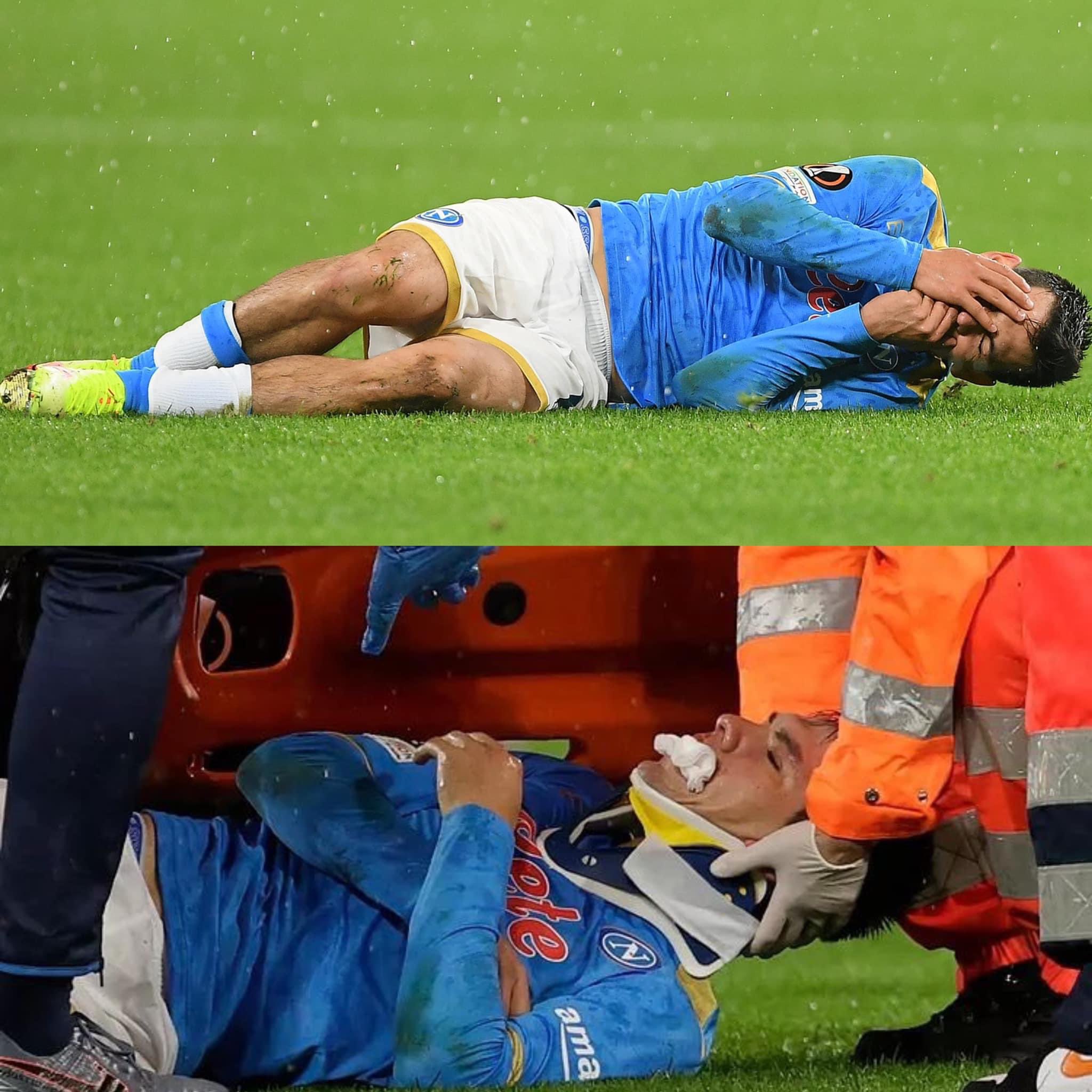 «Chucky» Lozano sufre fuerte golpe y se retira ‘noqueado’