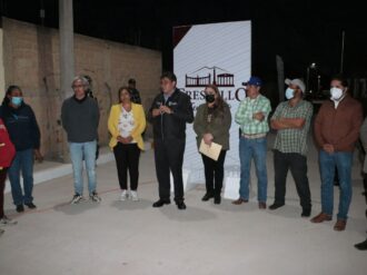 Inaugura Saúl Monreal la calle principal de la comunidad Nuevo Día