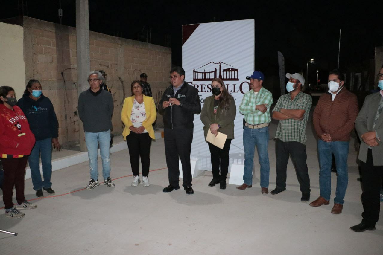Inaugura Saúl Monreal la calle principal de la comunidad Nuevo Día