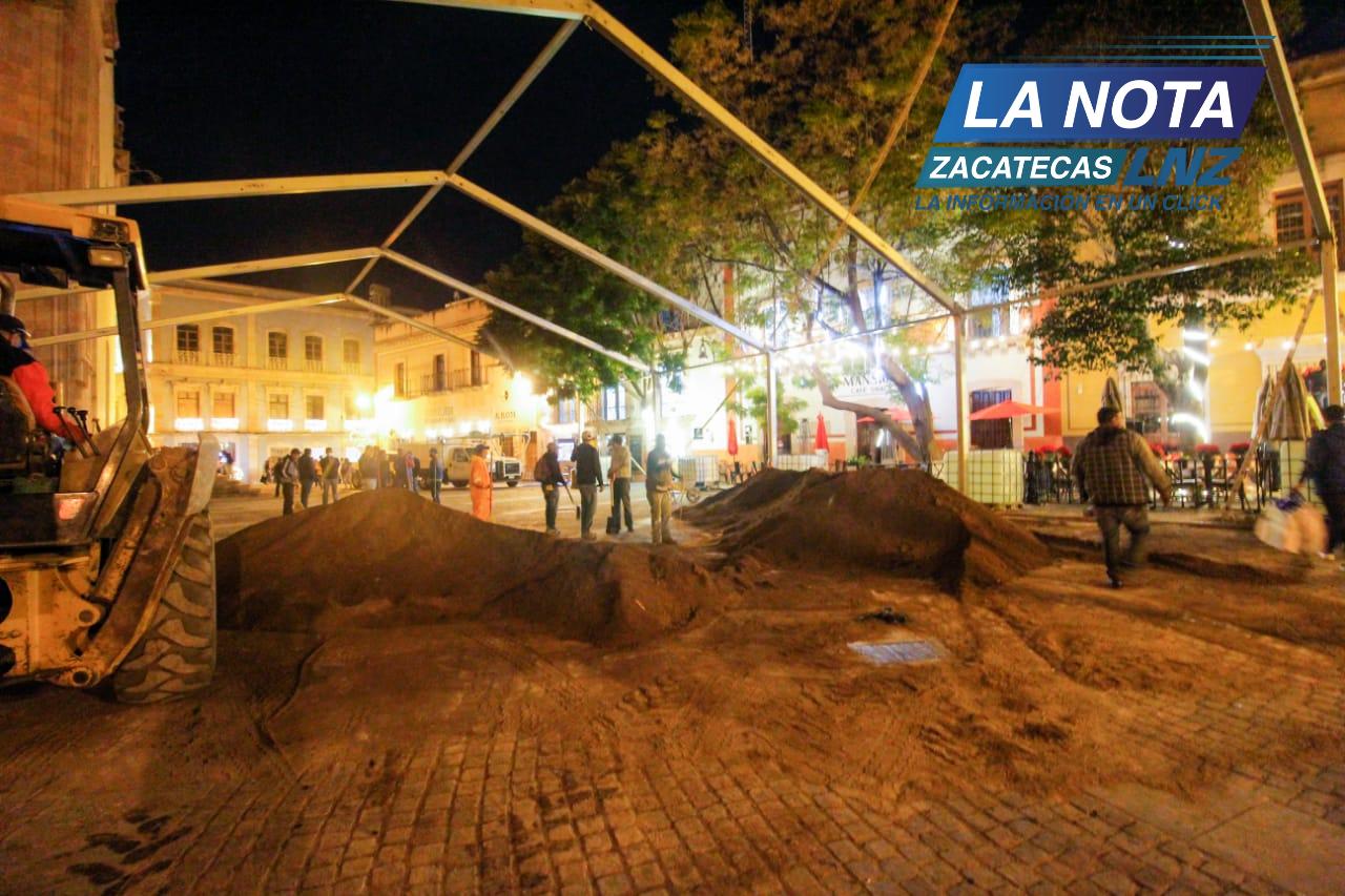 Suspenden instalación de la pista de hielo en la Plazuela Miguel Auza