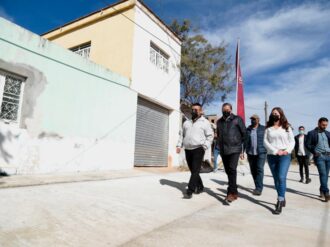 Inaugura DMA calles y carreteras en Monte Escobedo