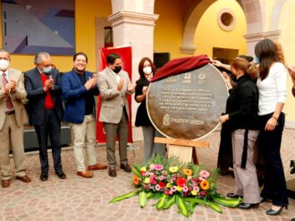Debelan placa por el 28° aniversario del Centro Histórico de Zacatecas como Patrimonio Mundial por la UNESCO