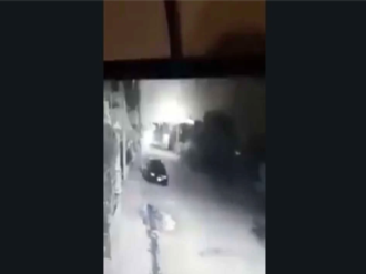 Captan el momento de la explosión de un polvorín en Puebla