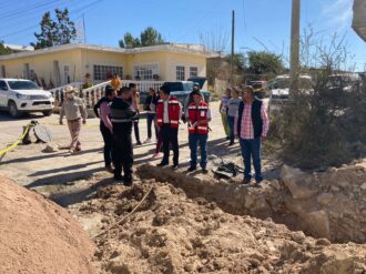 Benefician a 12 familias con obra de alcantarillado
