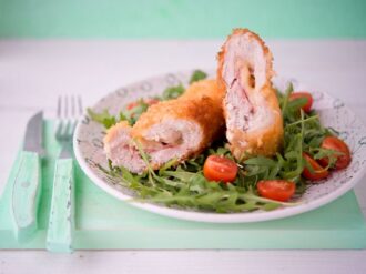 Rollitos de pollo con queso