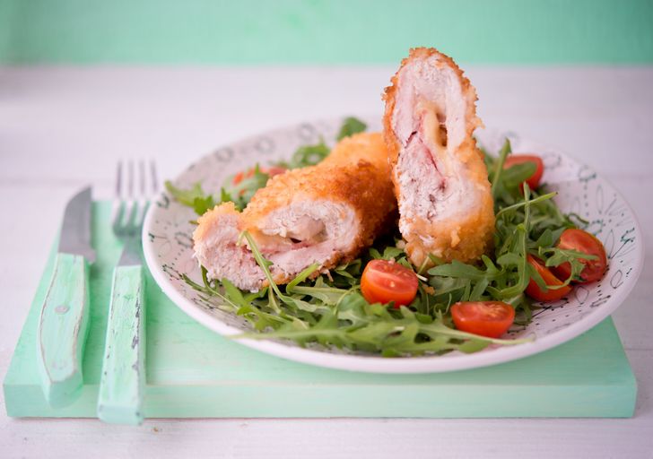 Rollitos de pollo con queso