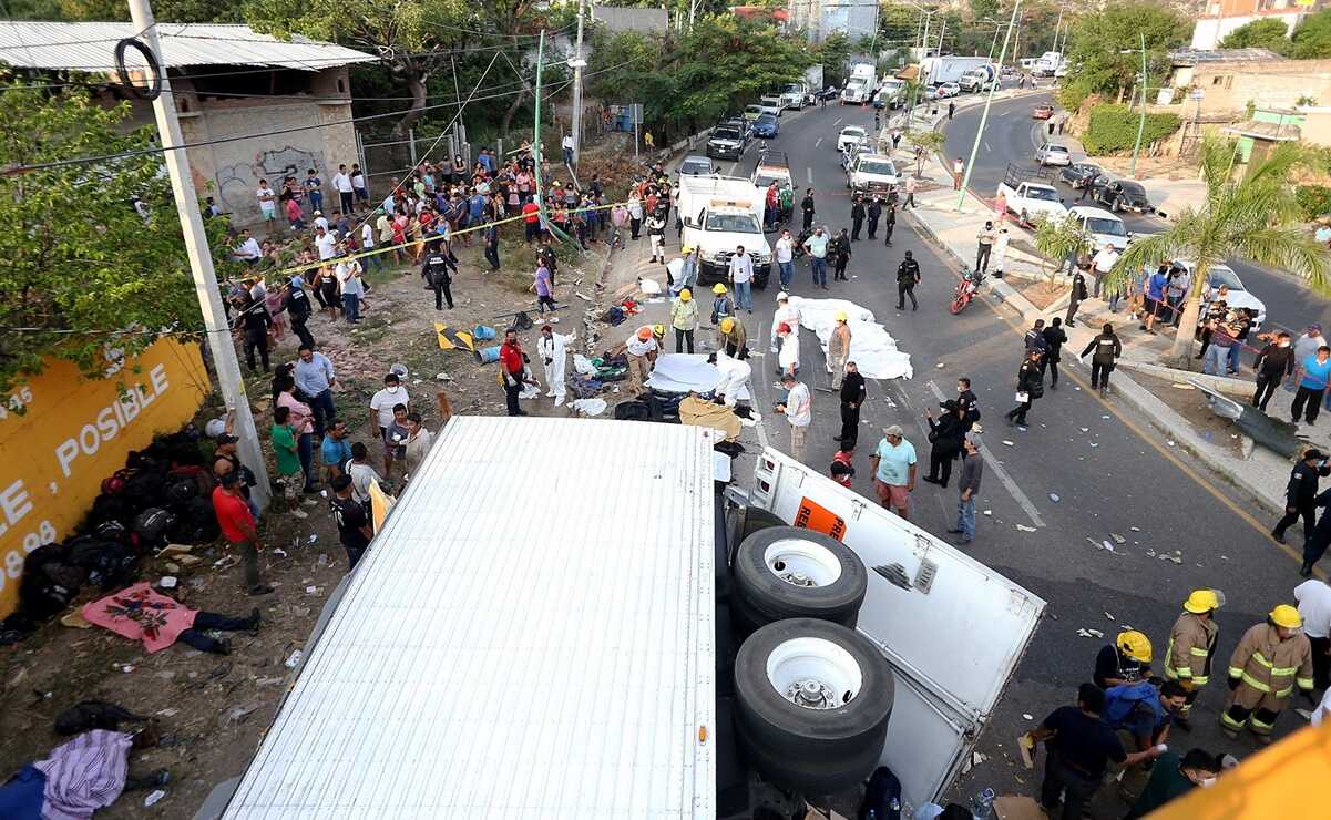 Dan de alta a 85 migrantes y 11 permanecen graves tras accidente de tráiler en Chiapas