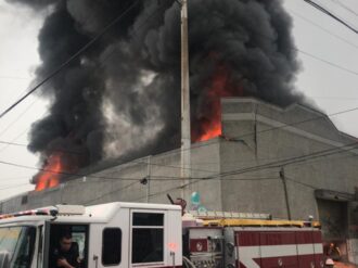 Reportan incendio en fábrica de aceites y grasas en NL