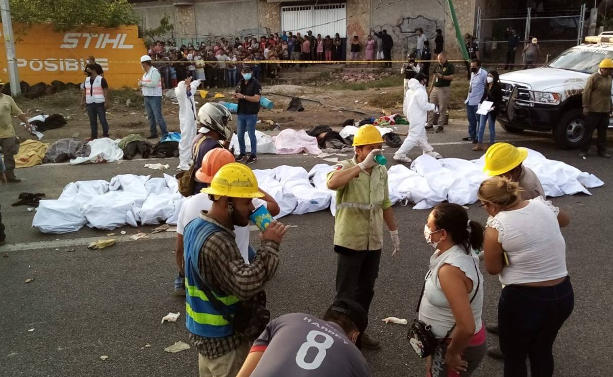 Faltan 13 cuerpos de migrantes por identificar tras accidente