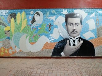Develan mural “El Jerez de López Velarde”