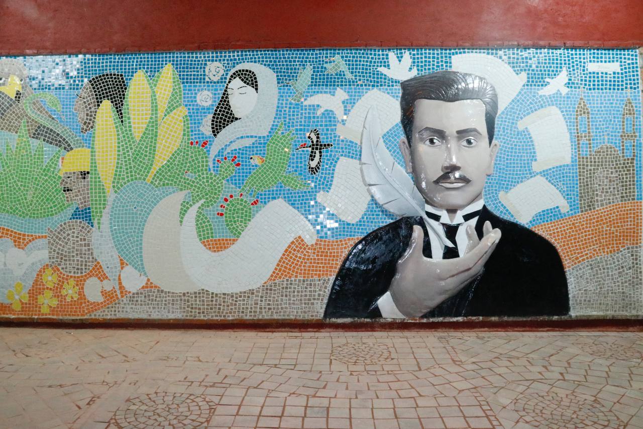 Develan mural “El Jerez de López Velarde”