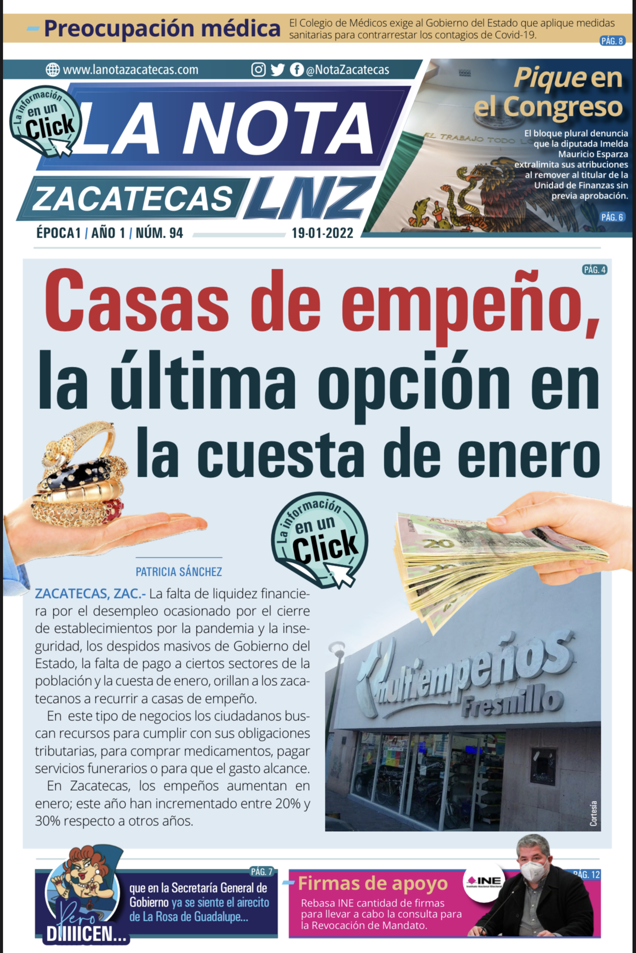 La Nota Zacatecas 19/01/22