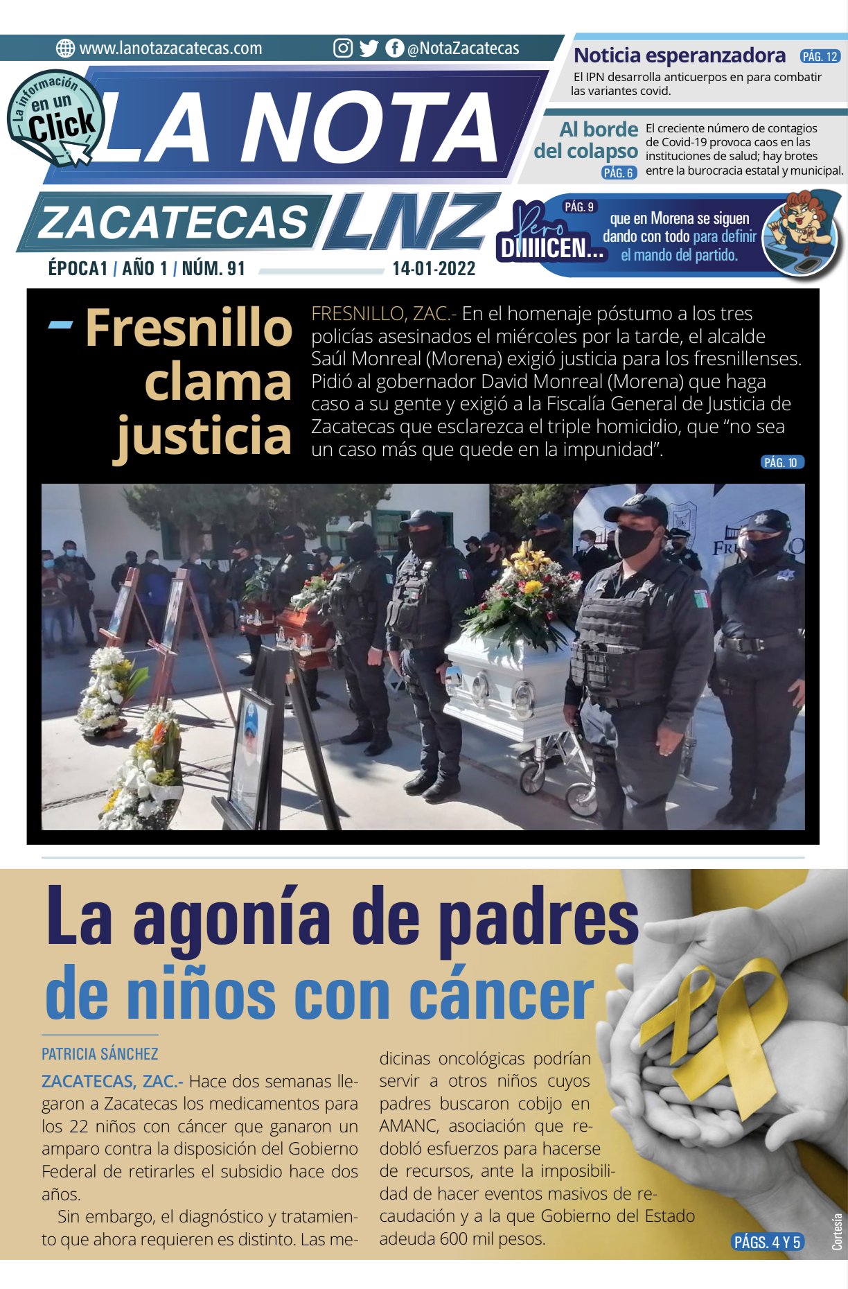 La Nota Zacatecas 14/01/22