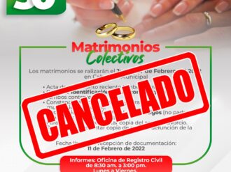 Suspenden matrimonios colectivos en Sombrerete