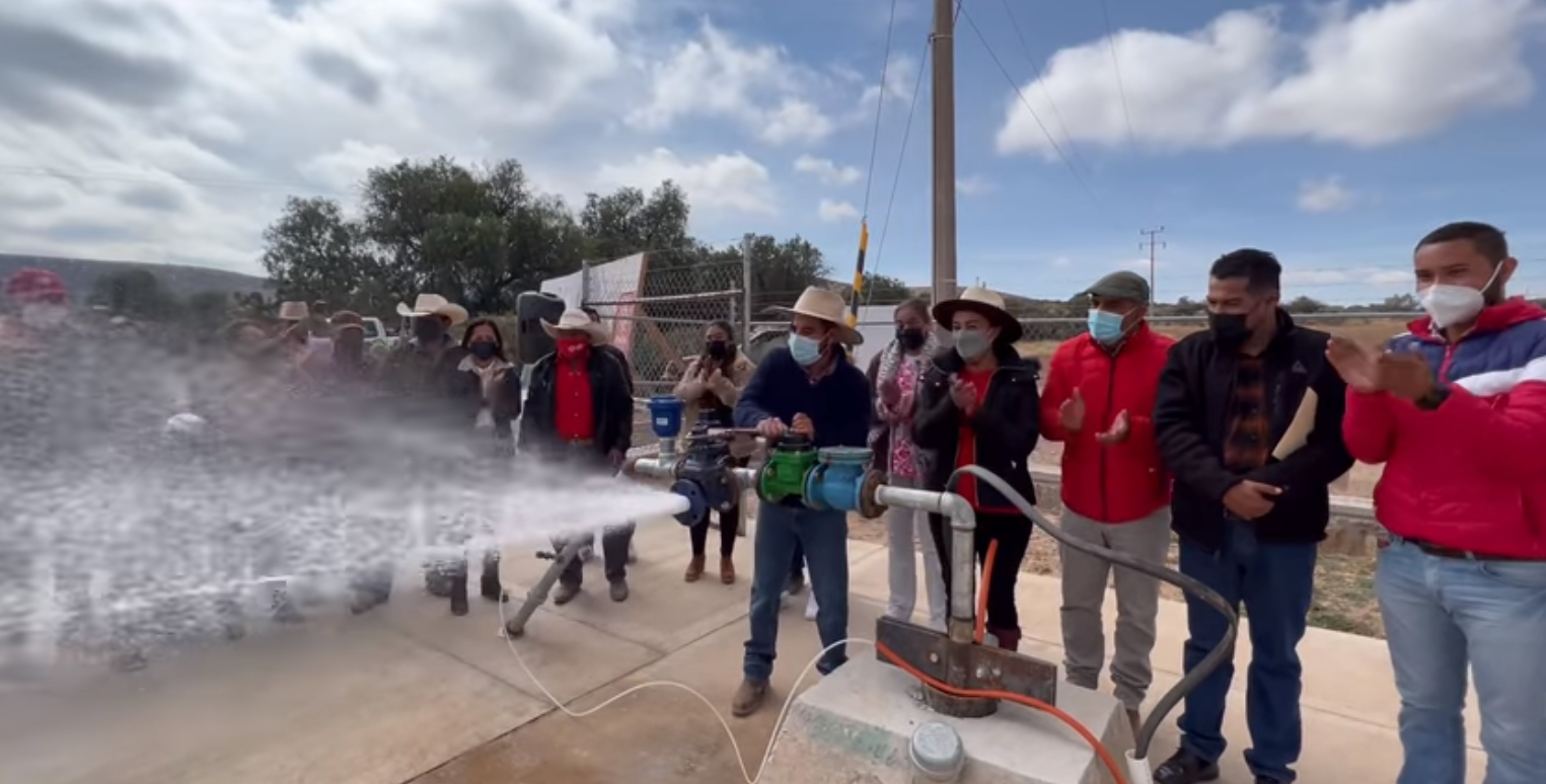 Tienen agua potable en La Mazamorra