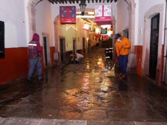 Realizan jornadas de limpieza en el Centro Histórico de Zacatecas