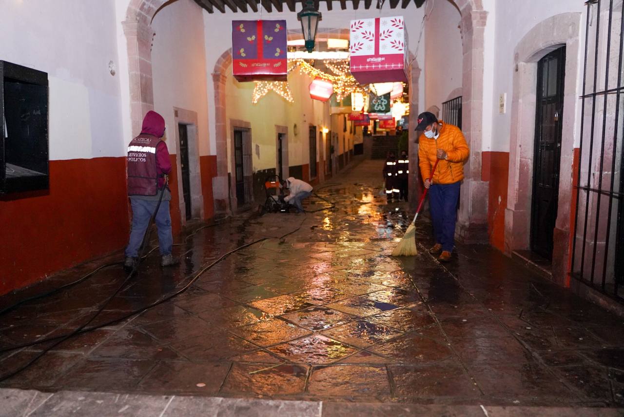 Realizan jornadas de limpieza en el Centro Histórico de Zacatecas