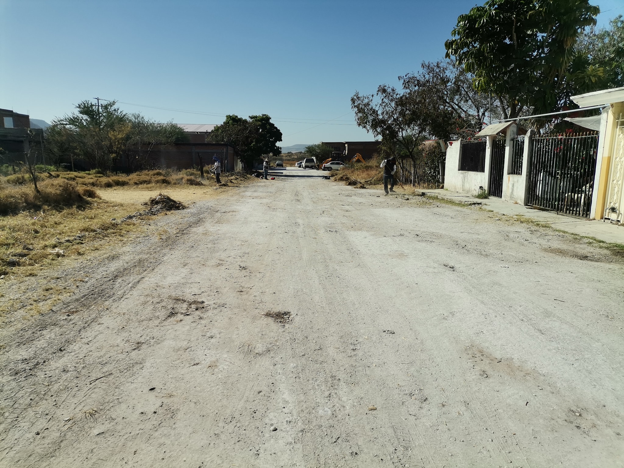 Dan mantenimiento a las calles de Jalpa