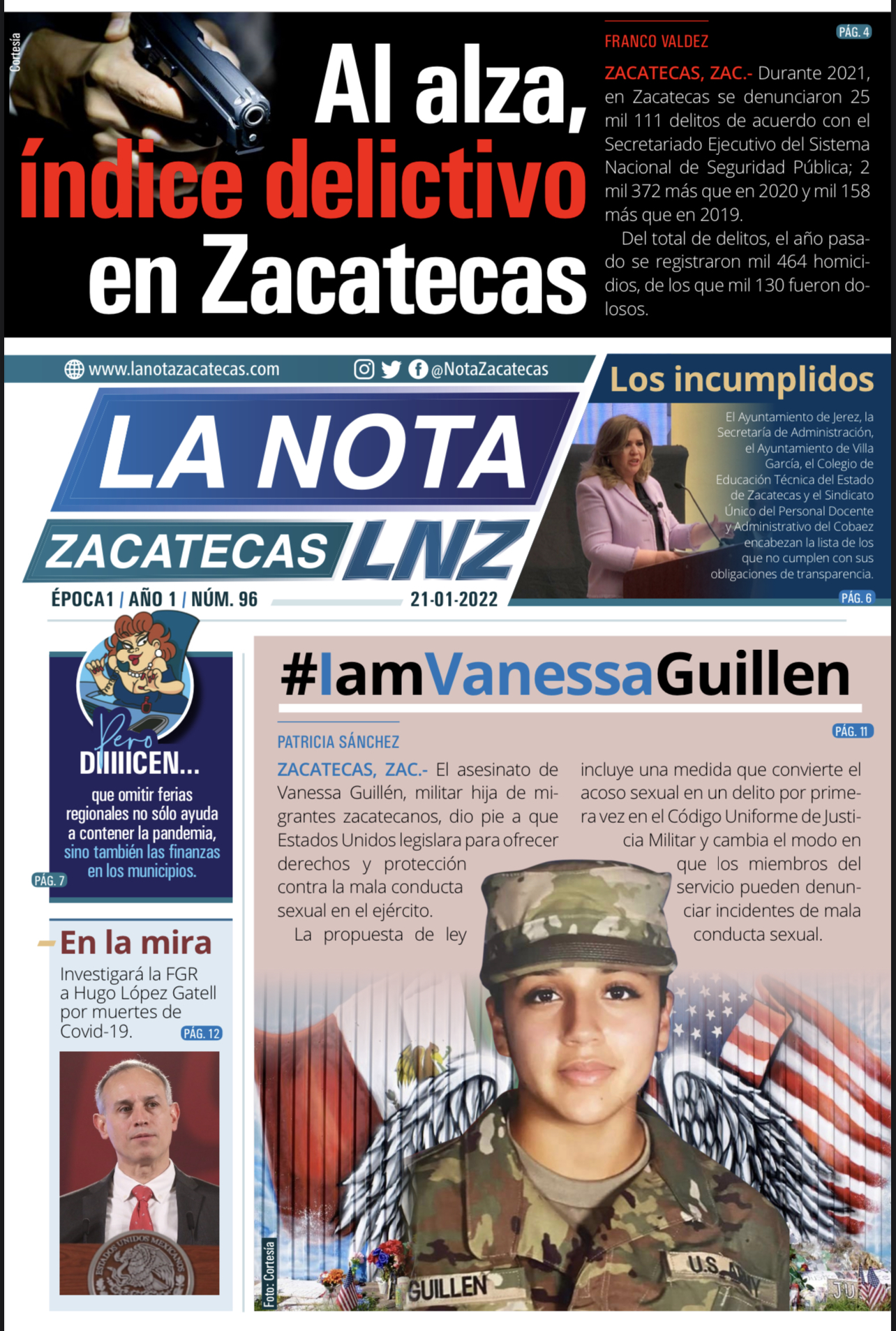 La Nota Zacatecas 21/01/22