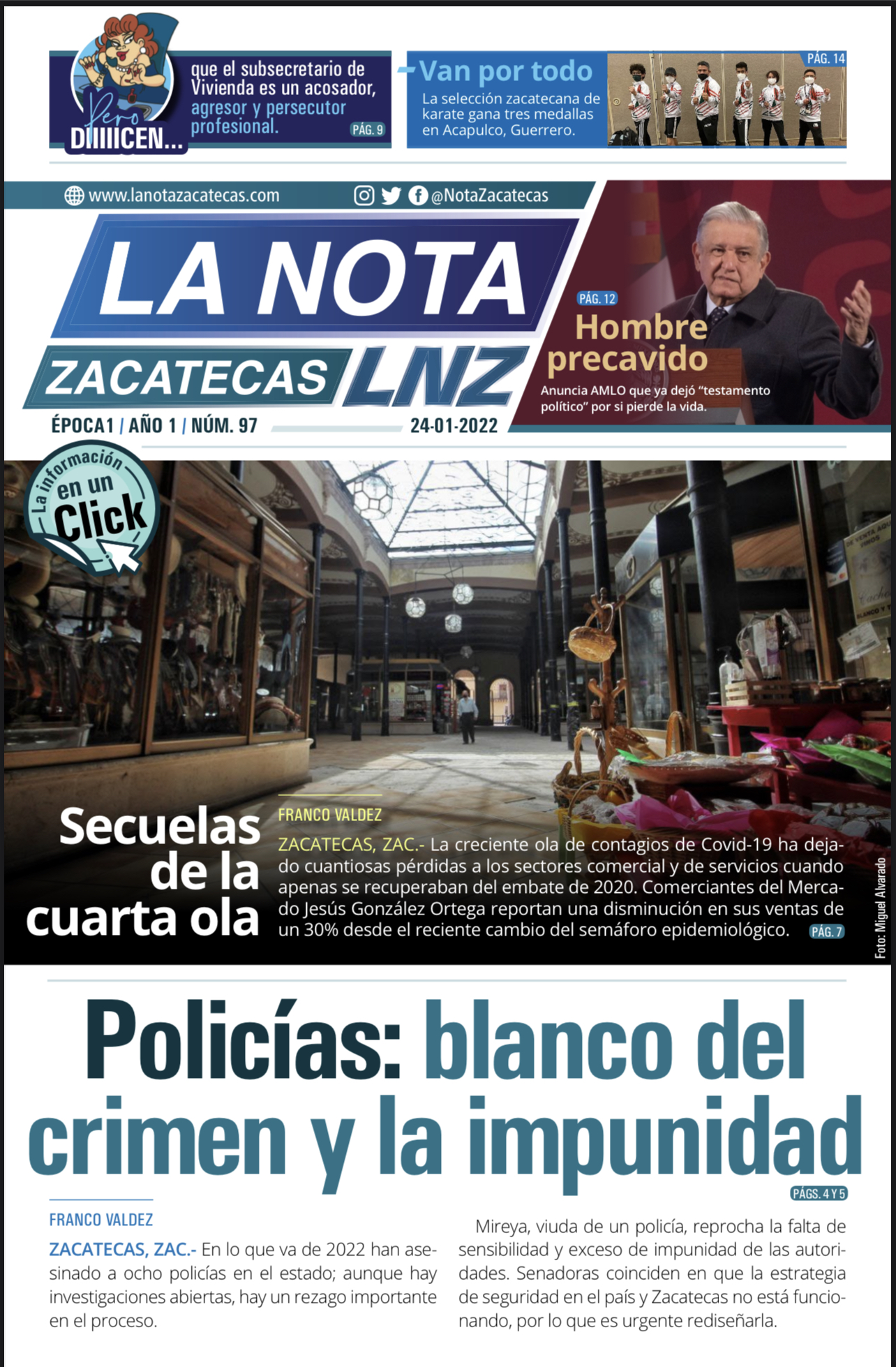 La Nota Zacatecas 24/01/22