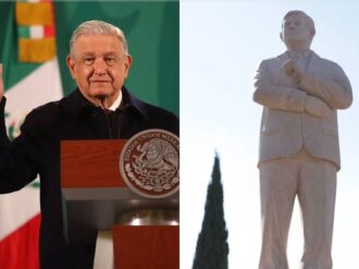 No son necesarias esculturas, tengo el amor de millones de mexicanos: AMLO sobre estatua derrumbada