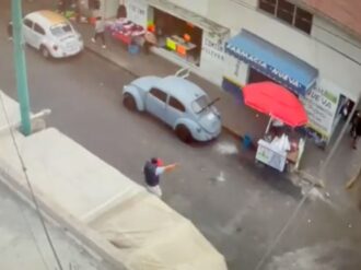 Captan en video balacera en Cuautepec; hay un herido grave