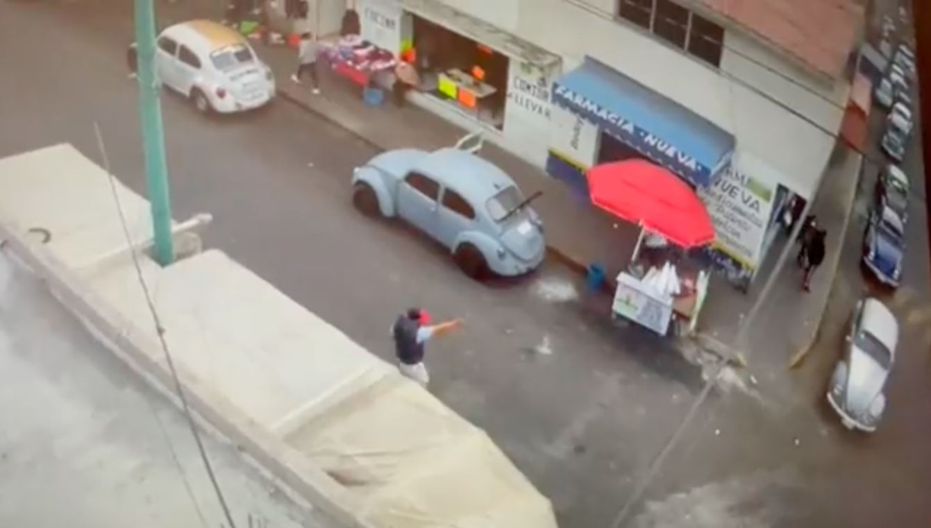Captan en video balacera en Cuautepec; hay un herido grave