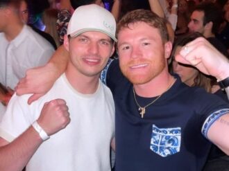 Canelo Álvarez y Max Verstappen disfrutan fiesta y tequila juntos