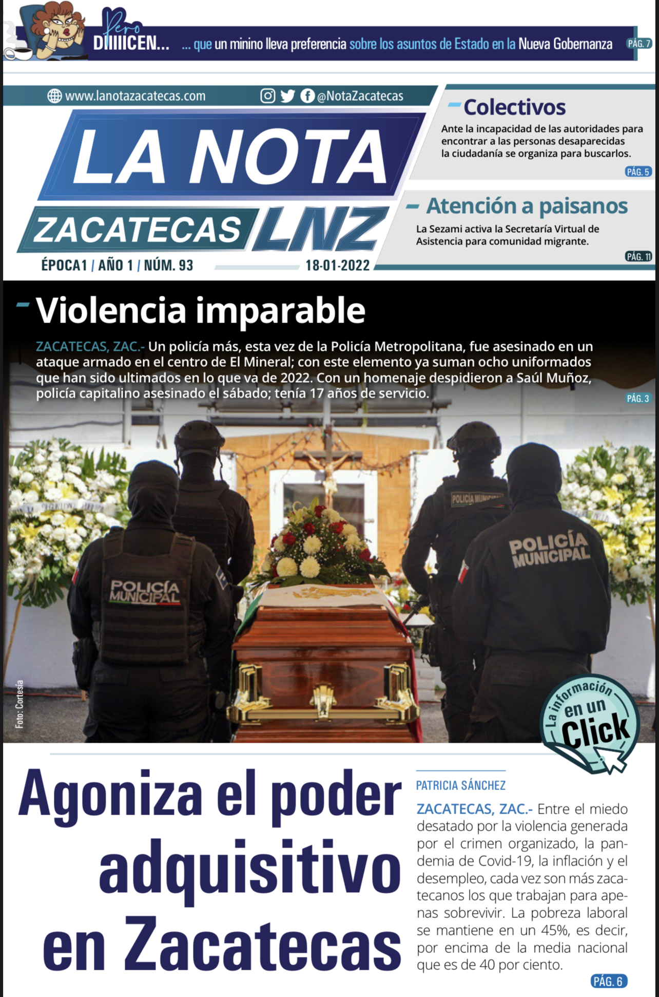 La Nota Zacatecas 18/01/22
