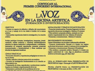 UAZ convoca a congreso internacional «La Voz en la Escena Artística»