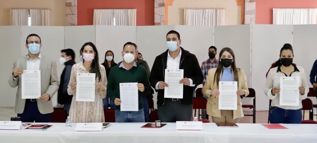 Firman Juchipila y Tlaltenango convenio de colaboración con el Gobierno de Zacatecas