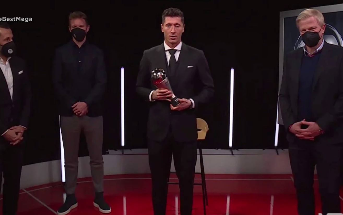 Robert Lewandowski gana el The Best al mejor jugador del 2021