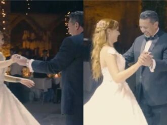Con trends de TikTok, papá de influencer sorprende al bailar junto ella en su boda y se vuelve viral