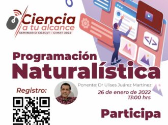 Invitan a participar en Seminario Cozcyt-CIMAT Ciencia a tu alcance