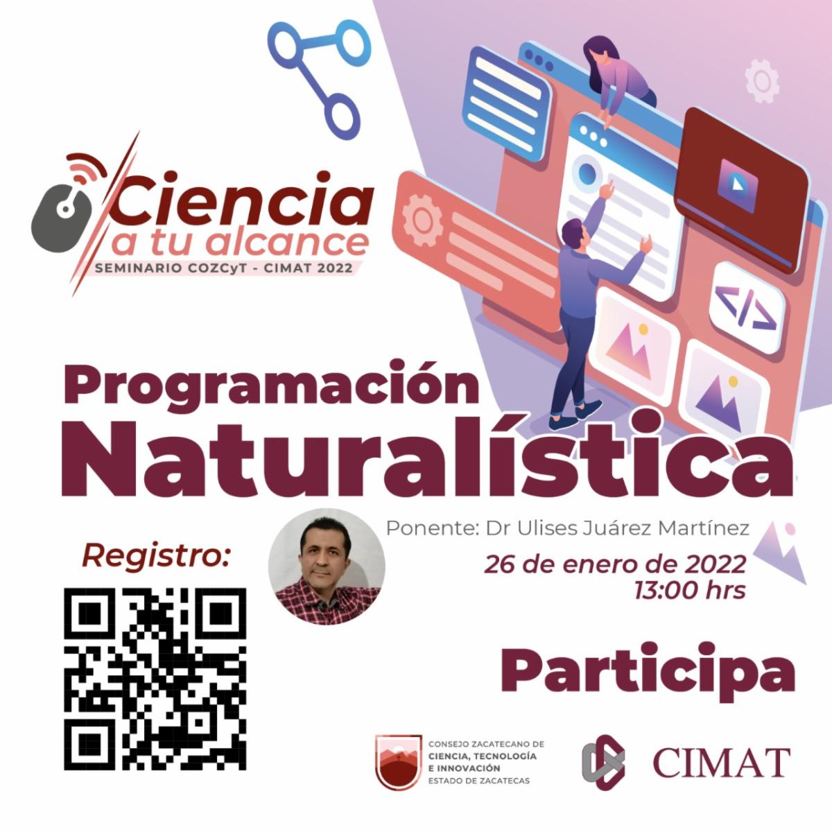Invitan a participar en Seminario Cozcyt-CIMAT Ciencia a tu alcance