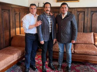 Omar Fayad y Alejandro Moreno reaparecen juntos tras pleito por candidatura a Hidalgo