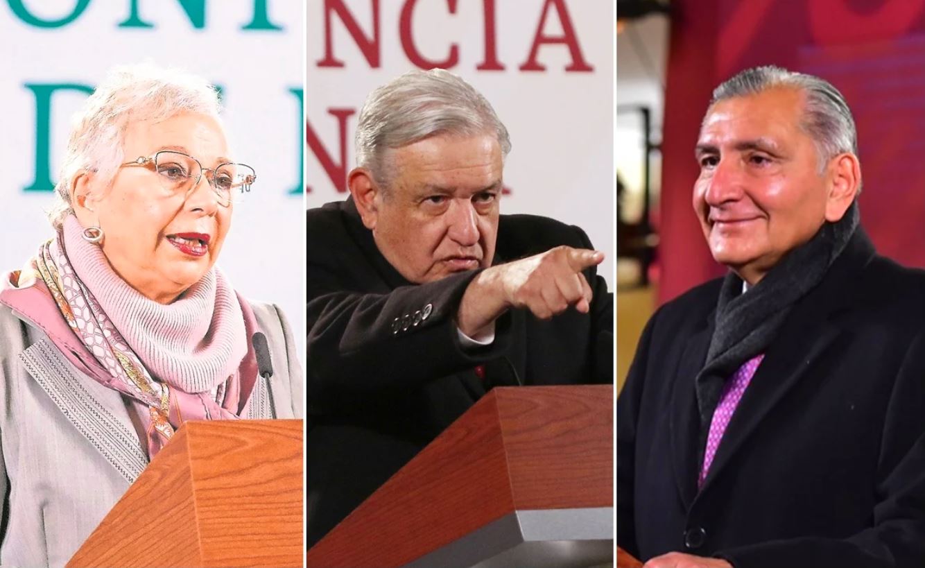 De Sánchez Cordero a Adán Augusto López: Otra vez las mañaneras sin AMLO y con cubrebocas