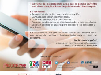 Alertan sobre el uso de aplicaciones para préstamos de dinero exprés
