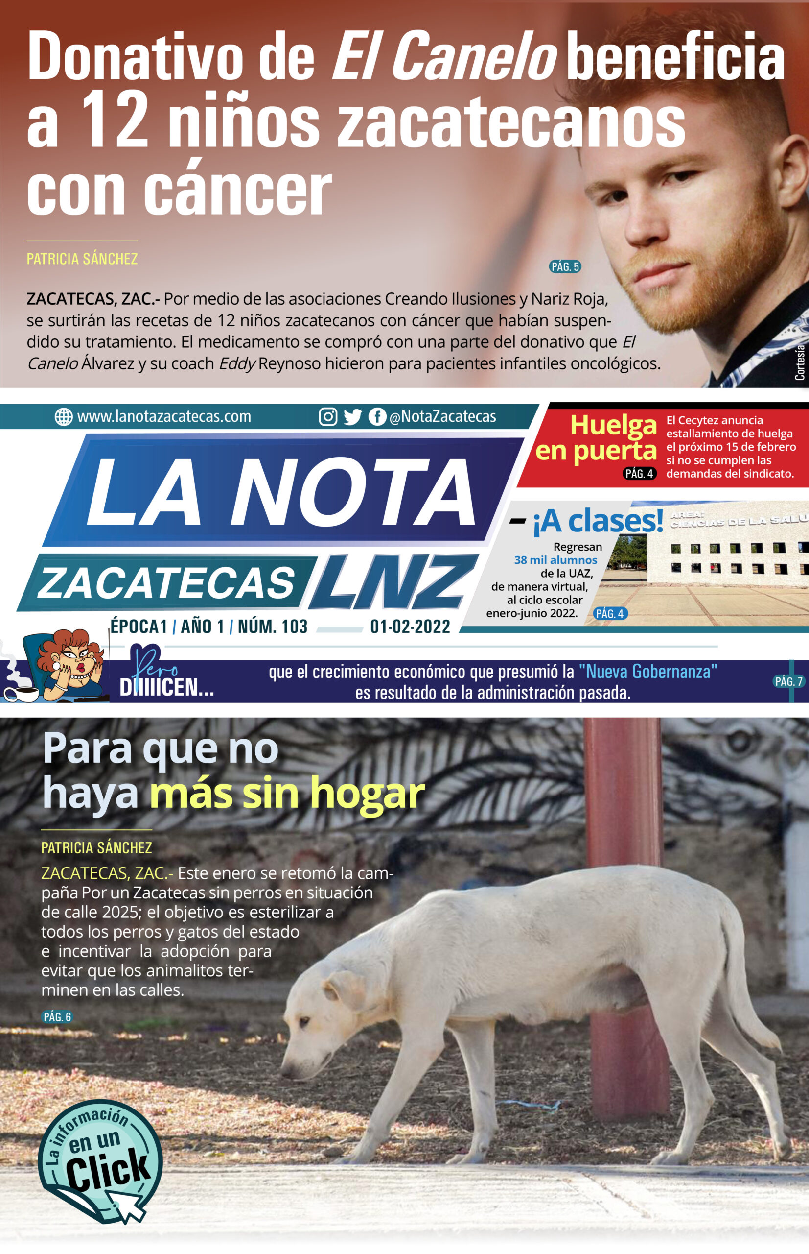 La Nota Zacatecas 1/02/22