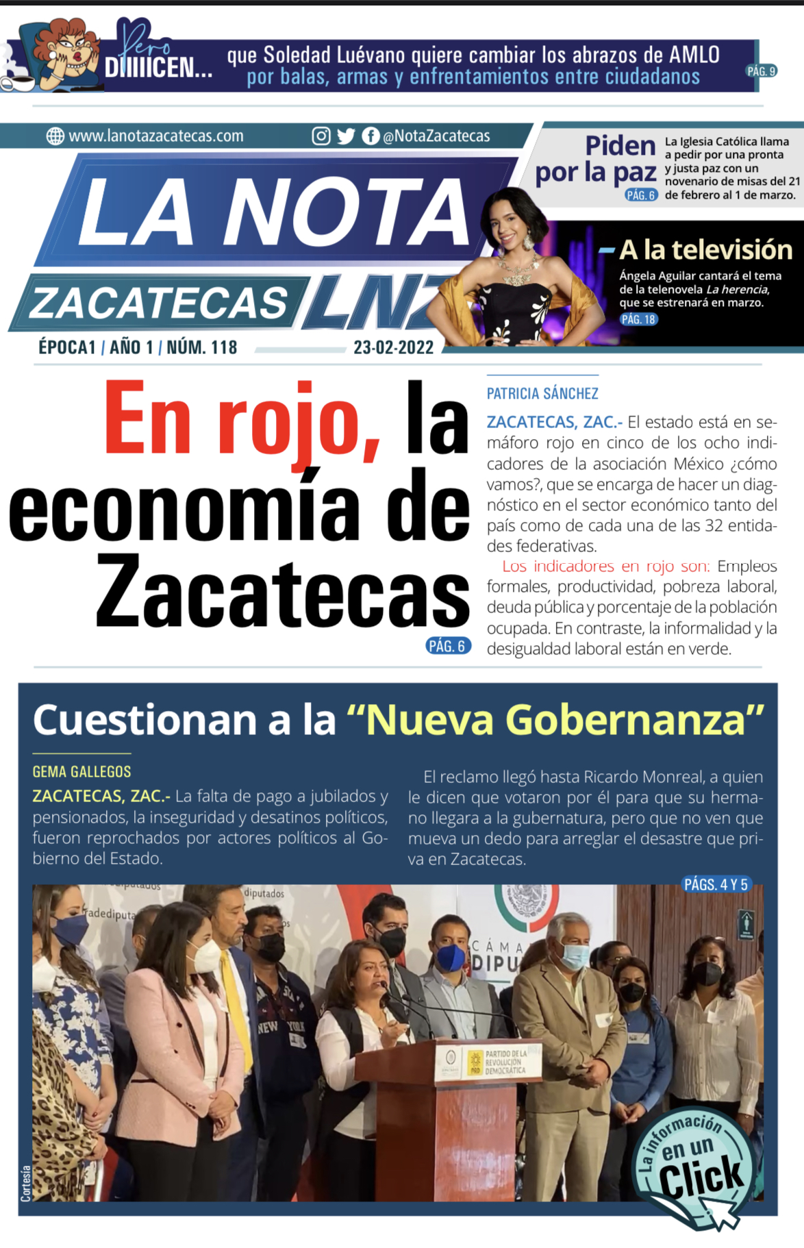 La Nota Zacatecas 23/02/22
