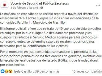 Matan a 18 en un día