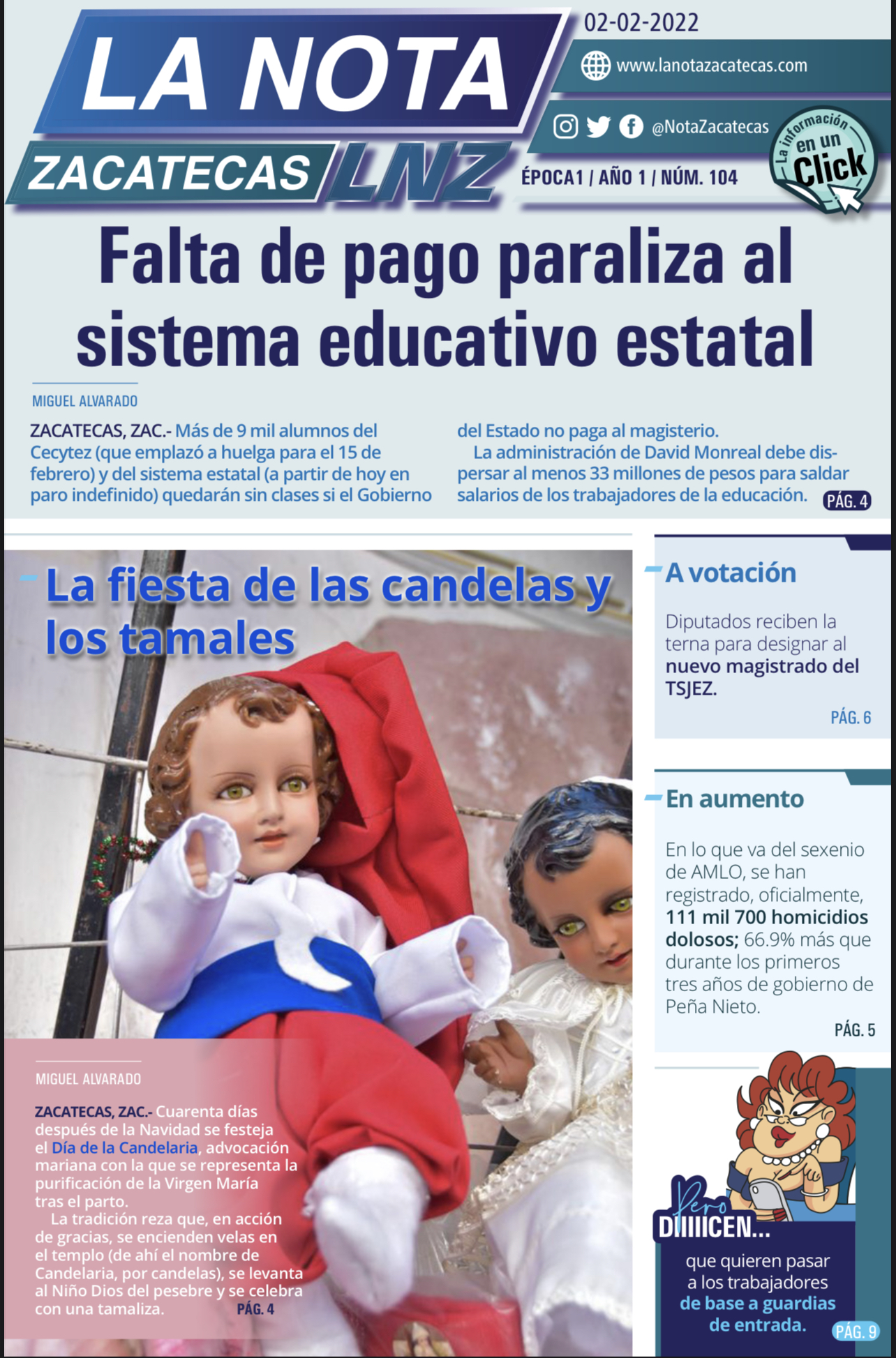 La Nota Zacatecas 2/02/22