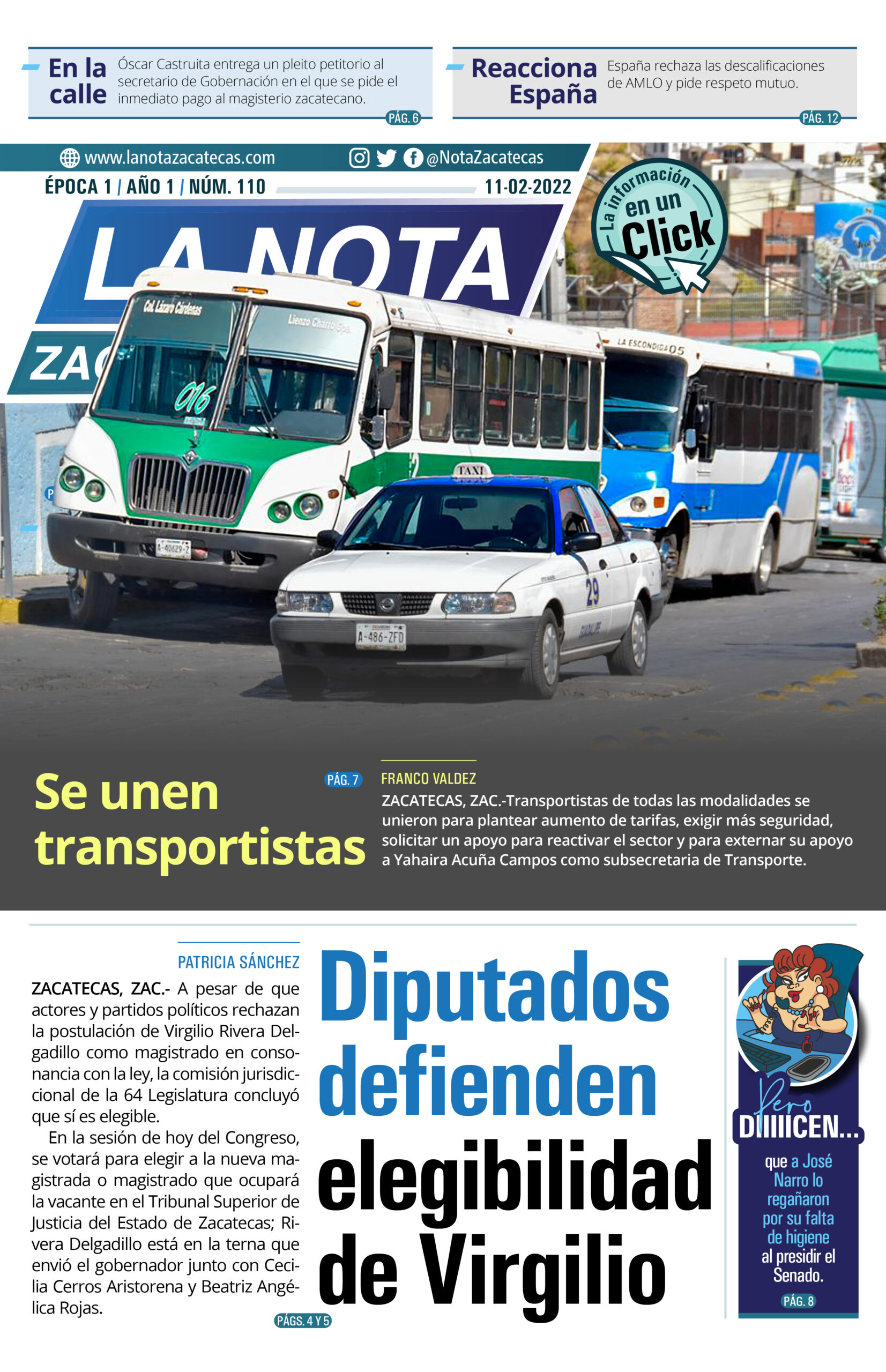 La Nota Zacatecas 11/02/22