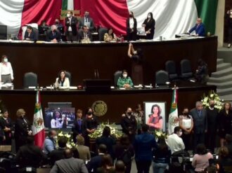 Hacen homenaje en San Lázaro a diputada Celeste Sánchez, encontrada muerta en Durango